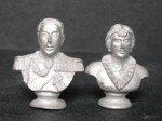 Pair of Busts George VI / Queen Elizabeth