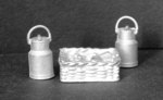 Milk Cans/Basket 1/24