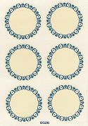 Blue Motif Pattern Transfers