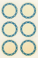 Blue Motif Pattern Transfers